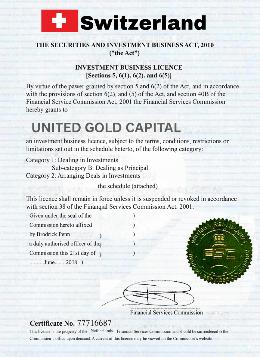 Investment Firm Certificate